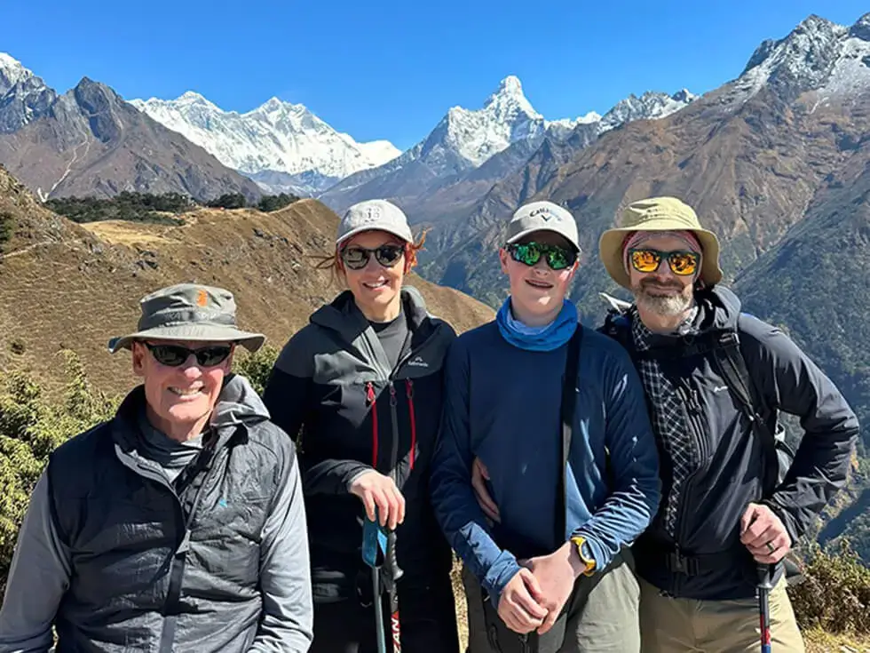 Nepal Trek Hub trekking group walking toward Everest Base Camp