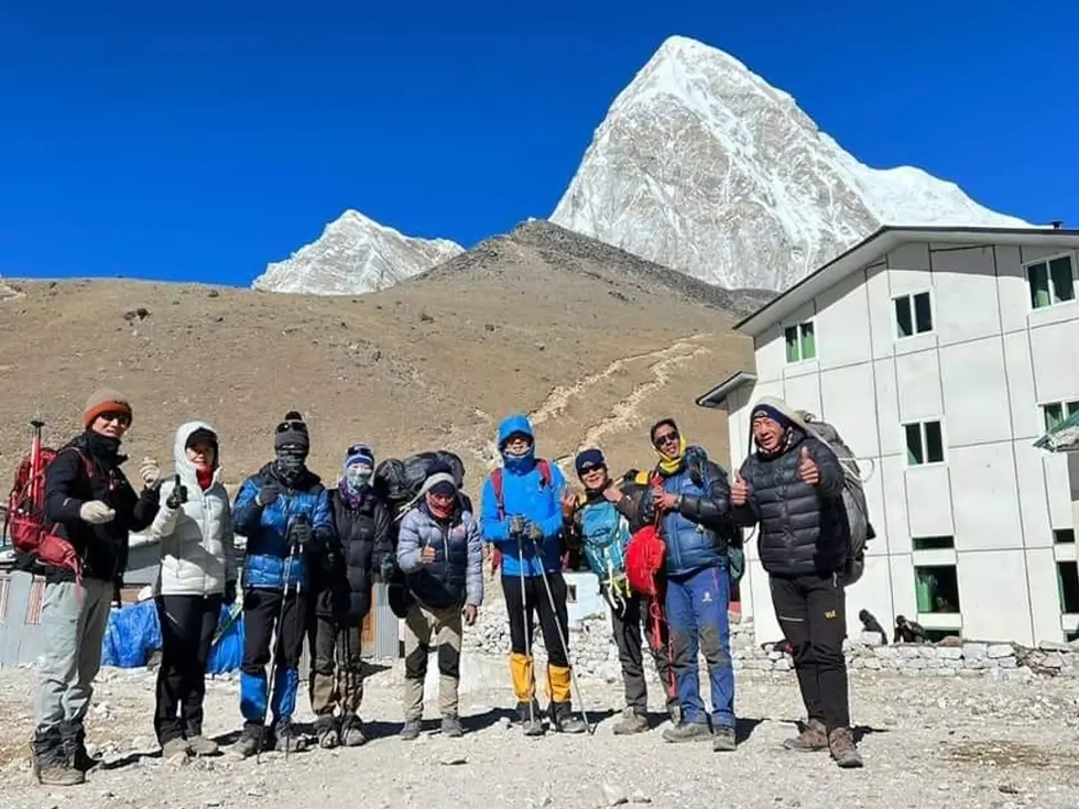 Everest base camp trek by our group