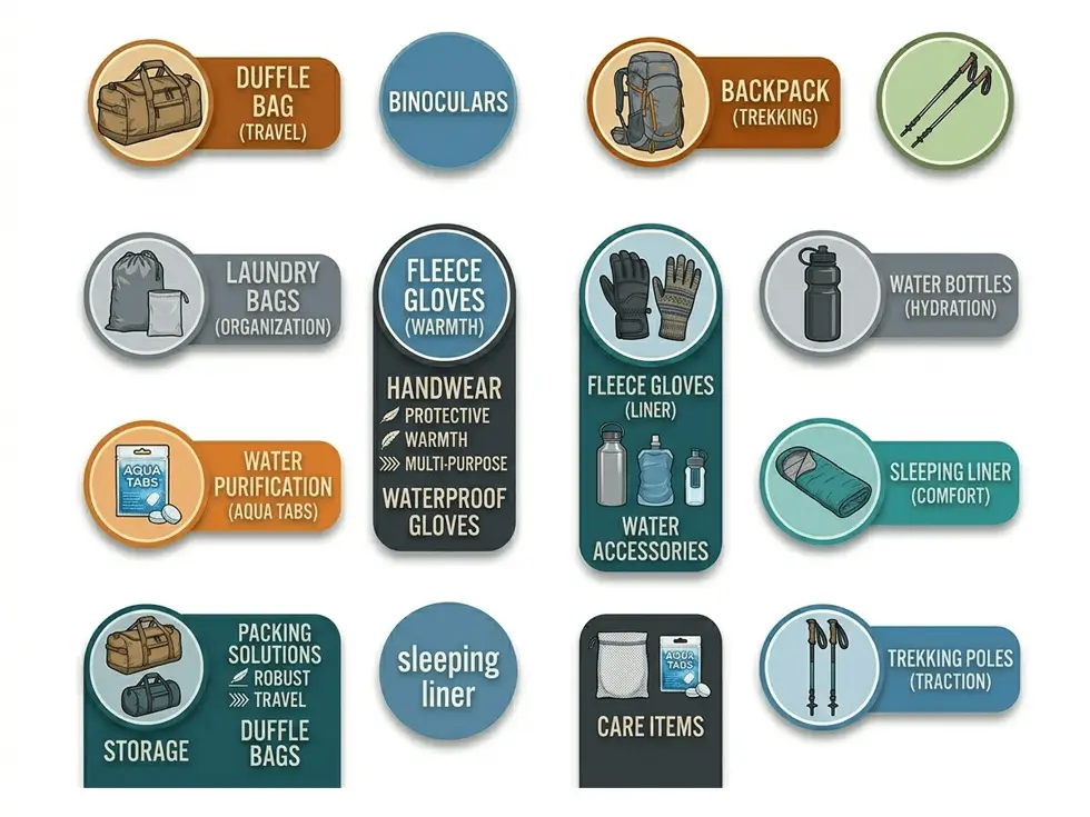 Equipment and Sleeping Gears Items